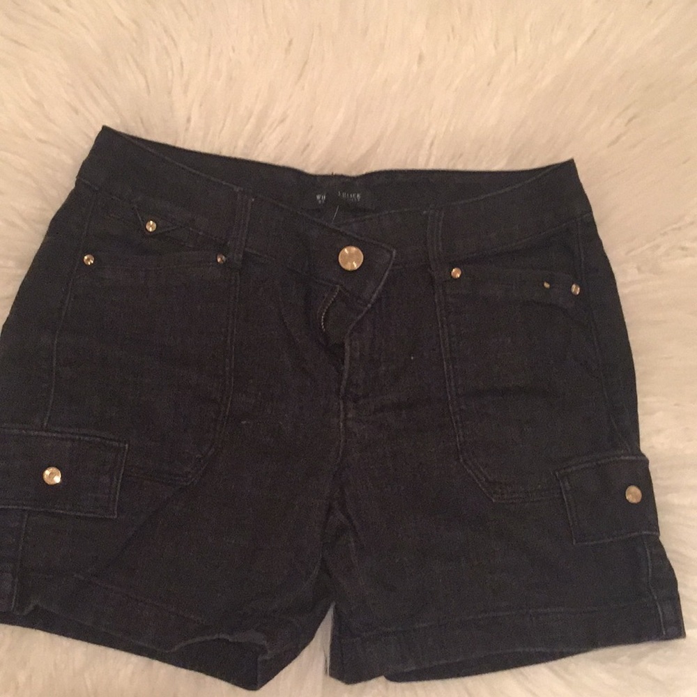 WHBM | Black denim shorts